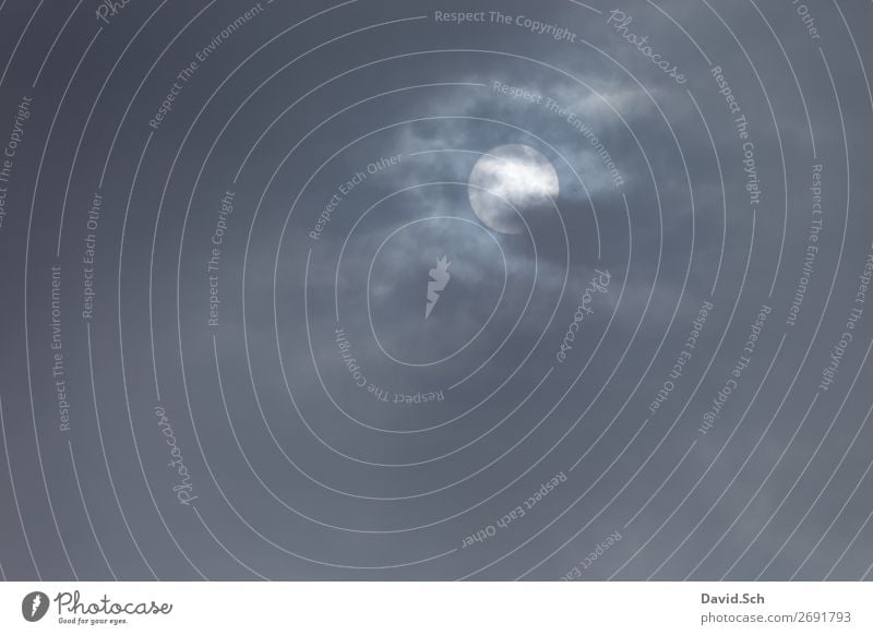 Cloud hole with sun Environment Nature Sky only Clouds Sun Illuminate Weather Climate Gap Lighting Colour photo Exterior shot Copy Space left Copy Space right