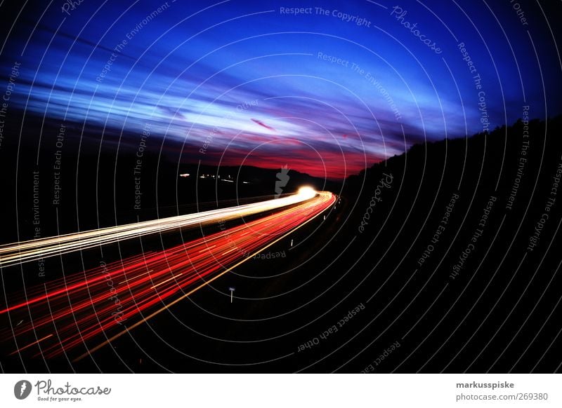 A9 Berlin - Munich // Sophienberg // Bayreuth Landscape Meadow Field Hill Transport Means of transport Traffic infrastructure Road traffic Motoring Traffic jam