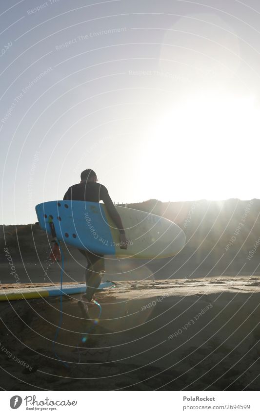 #AS# coming back 1 Human being Esthetic Surfing Surfer Surfboard Surf school Walking Beach Relaxation Fuerteventura Colour photo Subdued colour Exterior shot