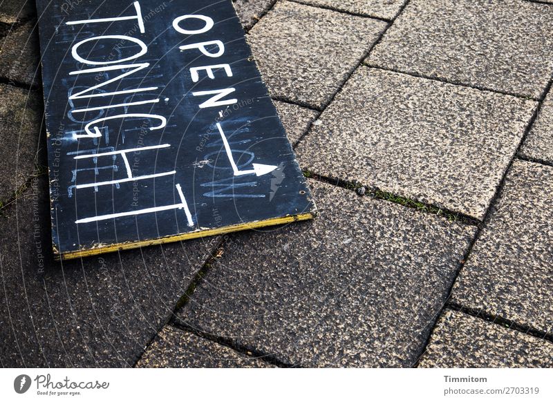 Mysterious clue Great Britain Places Stone Characters Signage Warning sign Brown Black White Emotions Irritation Stone slab Yorkshire Colour photo Exterior shot