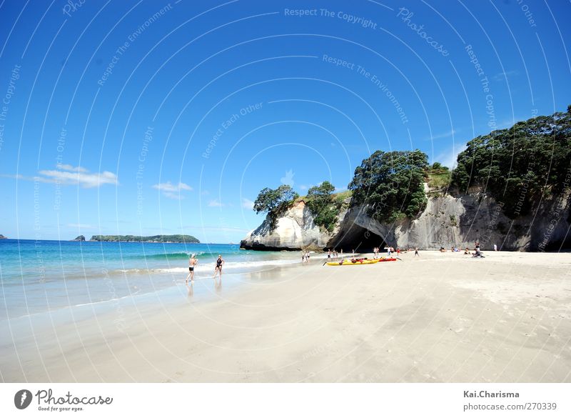 beach Sand Water Sky Summer Beach Bay Swimming & Bathing Colour photo Exterior shot Day