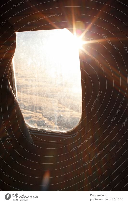 #AS# nice flight Aviation Enthusiasm Flying Clouds Sunbeam Airplane window View from the airplane Vantage point Above the clouds Vacation & Travel