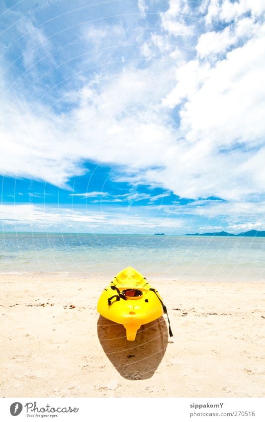 Ka Yak on the beach at Samui Island, Thailamd Relaxation Vacation & Travel Tourism Summer Summer vacation Beach Ocean Sports Nature Landscape Sand Clouds