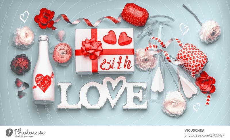 Valentine's Day Party Style Design Decoration Event Feasts & Celebrations Heart Flag Love Emotions Champagne Communication Sale Winding road