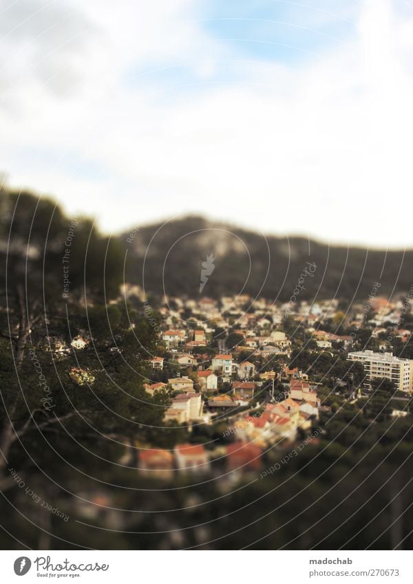 Where's the sea? Beautiful weather Mountain Village Small Town Downtown House (Residential Structure) Building Architecture Contentment Joie de vivre (Vitality)