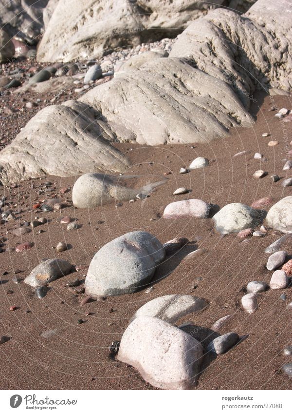 beach Beach Pebble beach Coast Stone Sand