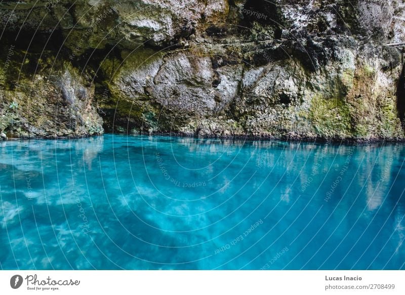 Hoyo Azul in Punta Cana, Dominican Republic Vacation & Travel Tourism Summer Island Blue Wanderlust America American Central America Destination Card Sunny