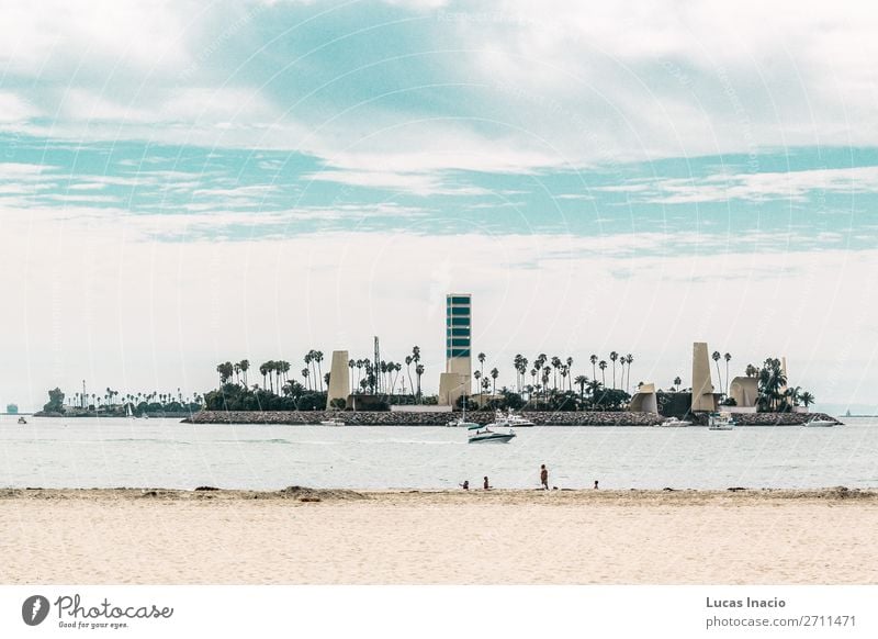 Island at Long Beach, Los Angeles Vacation & Travel Tourism Summer Office Business Environment Nature Landscape Clouds Tree Leaf Downtown High-rise Building