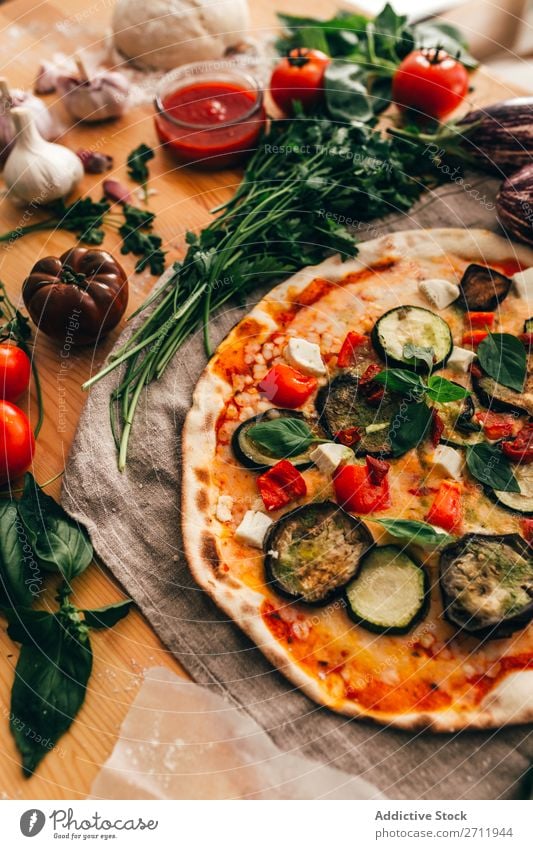 Arrangement of ingredients and pizza composition Pizza Ingredients Cooking Rustic Italian Tradition Delicious Gourmet Background picture Preparation Kitchen