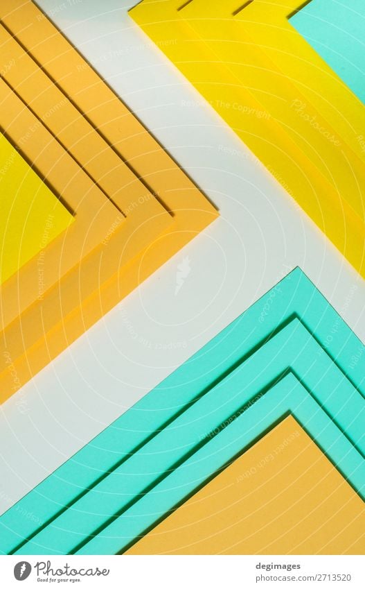 Colorful polygon paper design. Pastel tones geometric Design Wallpaper Art Paper Stripe Retro Blue Yellow Green Pink Colour background graphic ine backdrop