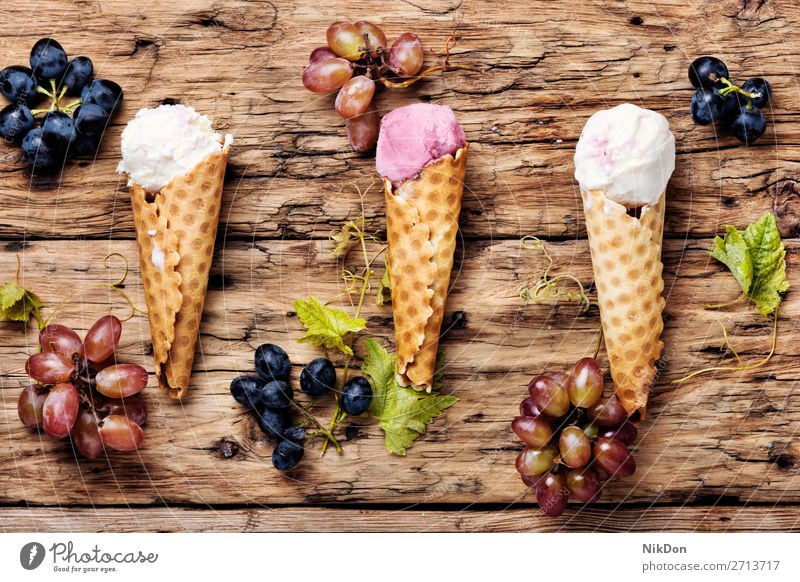 Grape flavored ice cream icecream food sweet berry grape vanilla waffle ice-cream dessert grape ice cream summer delicious cold scoop cone tasty frozen fresh