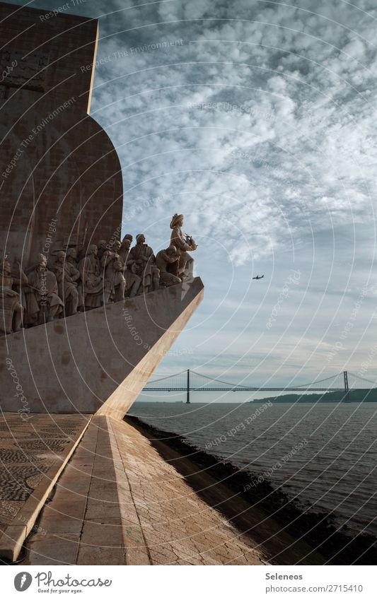 node Lisbon travel Statue Portugal Vacation & Travel Tourism Colour photo Architecture Capital city City trip Deserted Historic Sightseeing Sky Clouds Horizon