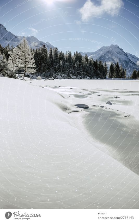 Arnisee XIII Environment Nature Landscape Winter Beautiful weather Snow Tree Mountain Lake Exceptional Natural Blue White Tourism Calm Mountain lake Lake Arnis