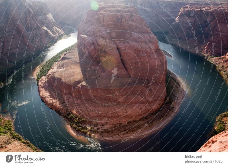 Horseshoe Bend, Arizona Vacation & Travel Tourism Adventure Nature Landscape Water Spring Beautiful weather Hill Rock Canyon Grand Canyon River bank To enjoy