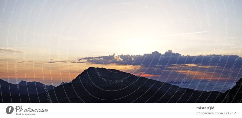 awakening II Environment Nature Landscape Esthetic Panorama (View) Panorama (Format) Tall Clouds Sunlight Wake up Earth Mountain Mountain range Majorca Above