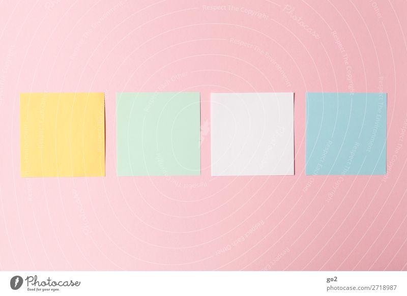 Order must be Office work Stationery Paper Esthetic Multicoloured Orderliness Design Colour Idea Inspiration Creativity Arrangement Square Colour photo