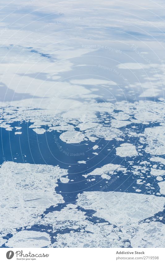 Ice floating in blue water Background picture Water Ocean Flow Frozen Glacier Nature Clear Cold Fresh Light Clean Liquid Transparent White Surface Environment