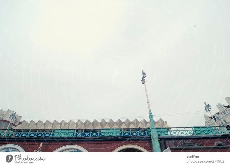 award winning beach Sky Clouds Bad weather Brighton England Port City Skyline Lantern Gloomy Colour photo Exterior shot