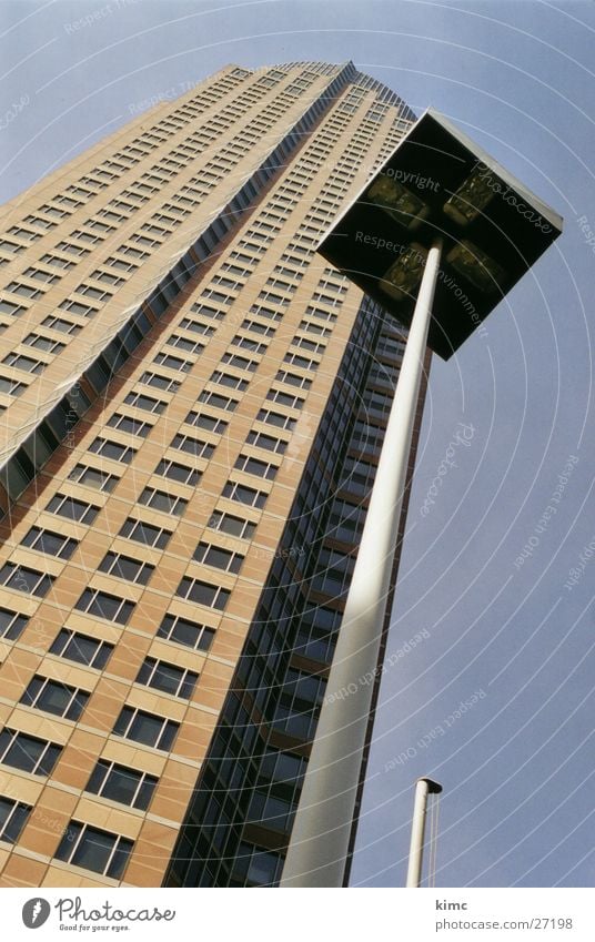 Messeturm Frankfurt #2 Exebition centre Street lighting Vanishing point Architecture Sky Perspective