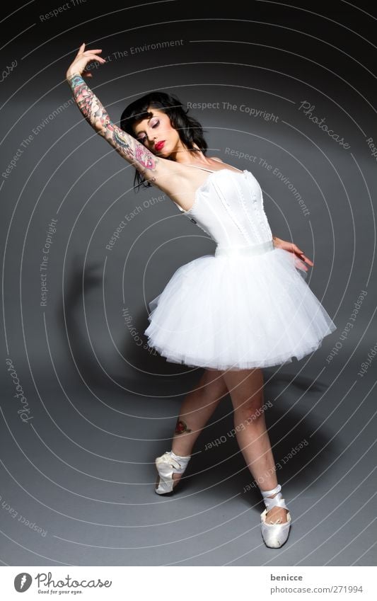 Swan Ballet Tattoo Woman Dance Account Testing & Control Converse Exceptional Dancing skirt Studio shot Portrait photograph Opera house Dress Skirt Rock music