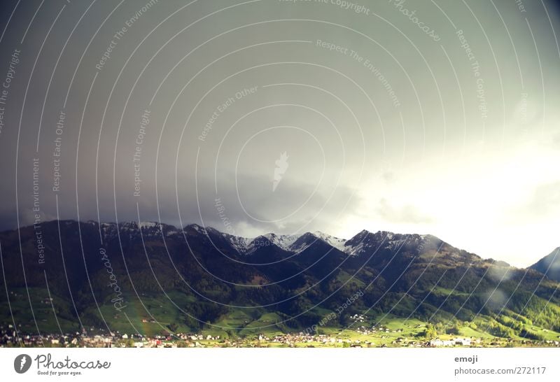 Rain is coming Environment Nature Landscape Sky Clouds Storm clouds Autumn Bad weather Thunder and lightning Mountain Threat Dark Colour photo Exterior shot