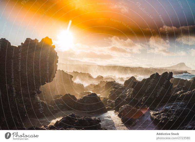 closeup of some rocks on the beach Beach Rock Water Blue Lake Sky Colour Ocean Wave White Nature Sunset Pattern Stone Background picture Deserted Clouds Round