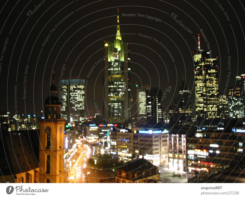 night live Frankfurt High-rise Night life Architecture