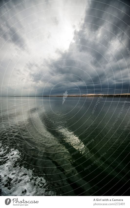 Hiddensee l altered images Environment Nature Landscape Elements Water Sky Clouds Storm clouds Horizon Spring Summer Climate Climate change Weather Bad weather