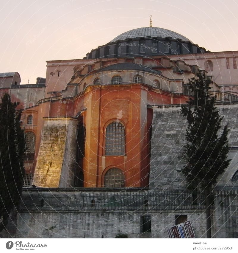 Holy Wisdom Tourism Sightseeing City trip Art Museum Architecture Beautiful weather Istanbul Turkey Deserted Church Manmade structures Building Mosque