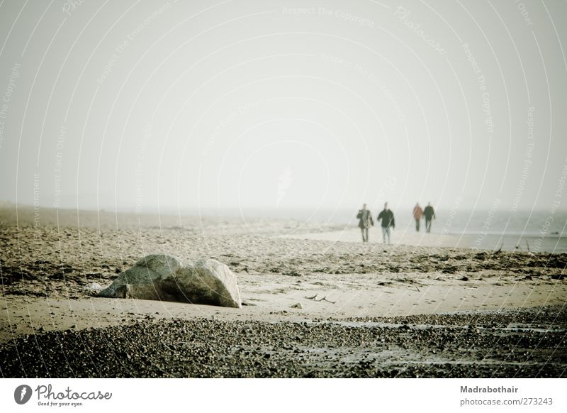 Relaxation at the North Sea beach Hiking beach walking Human being Adults Life 4 Landscape Sand Water Rock Coast Beach Island Fohr Wanderlust Vacation & Travel