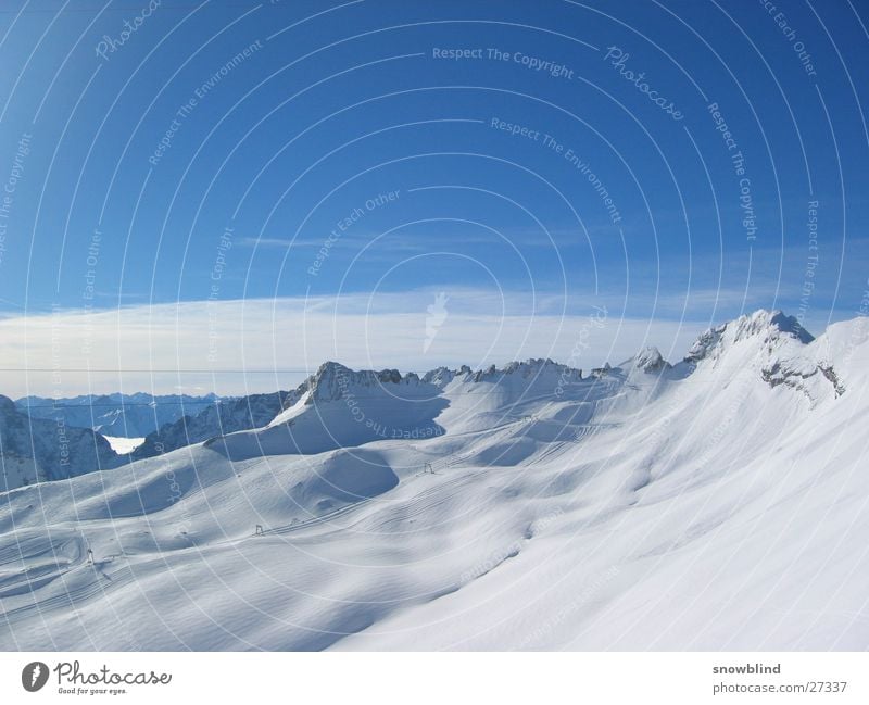 weather wall corner Winter Panorama (View) Mountain Snow Sky Weather Large