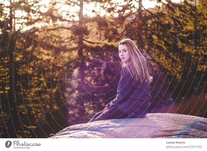 Girl on top of Quarry Rock at North Vancouver, BC, Canada Adventure Summer Hiking Woman Adults Environment Nature Landscape Tree Flower Leaf Blossom Forest