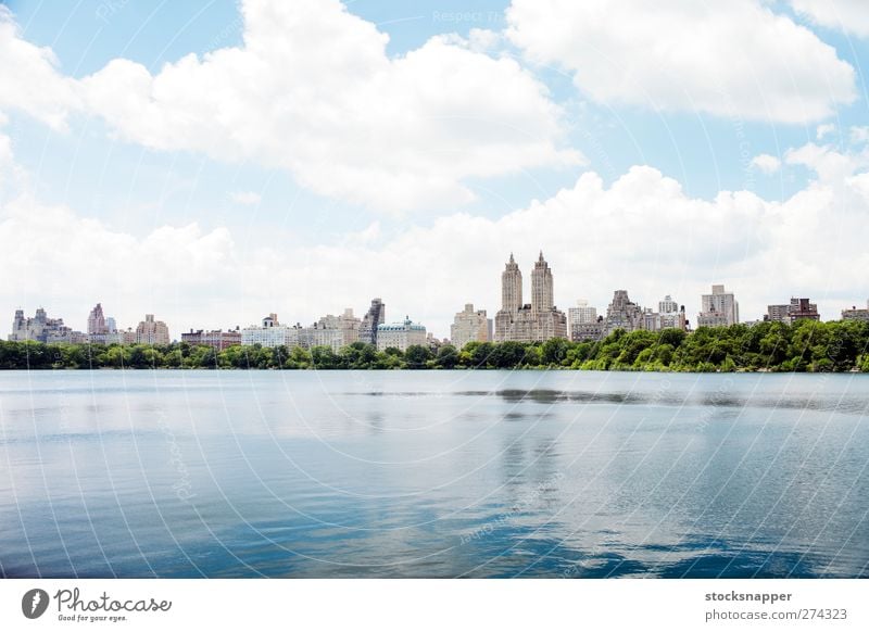 Jacqueline Kennedy Onassis Reservoir Water Central Park Reservoir New York City Town Day Summer