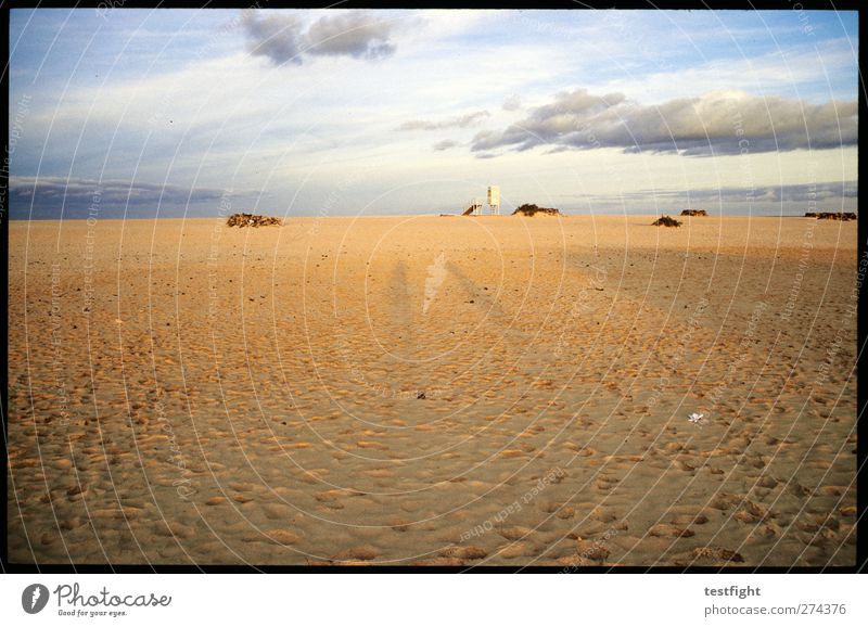 beach Vacation & Travel Tourism Beach Nature Landscape Clouds Sun Calm Colour photo Exterior shot Evening Light Shadow Silhouette Sunlight