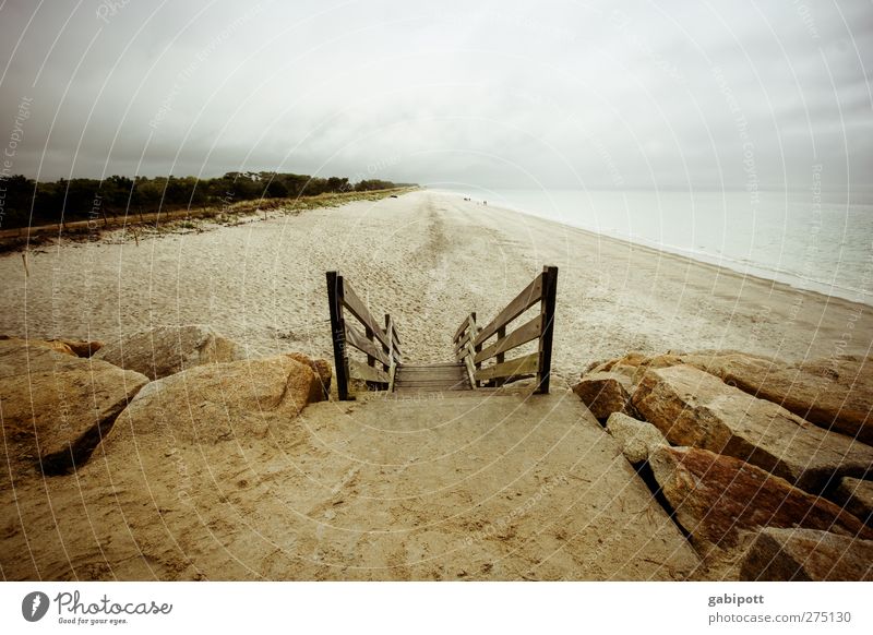 down to the beach geh´n Relaxation Calm Vacation & Travel Tourism Far-off places Summer Summer vacation Ocean Nature Landscape Elements Sky Clouds Storm clouds