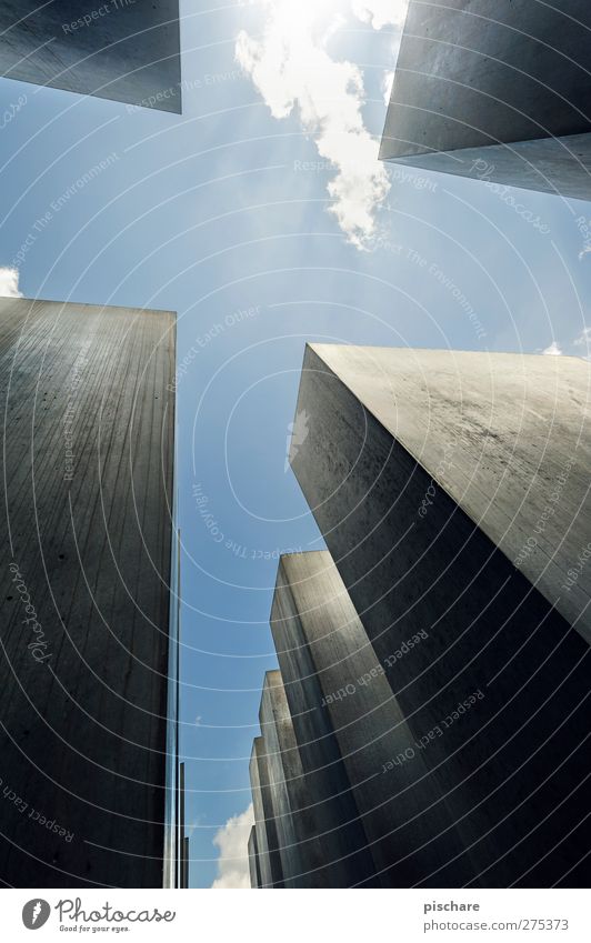 one thing is still possible, Berlin Tourist Attraction Monument Sharp-edged Colour photo Exterior shot Deep depth of field Worm's-eye view Wide angle Upward