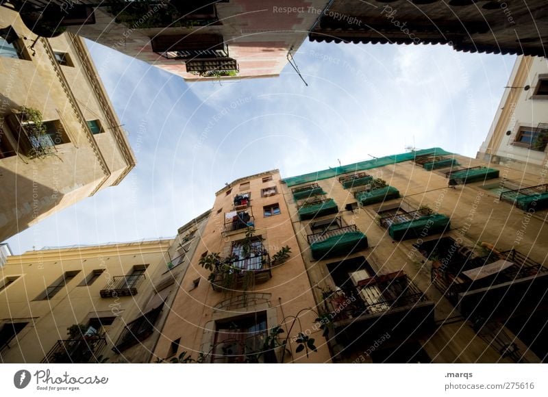 Madrid City trip Spain Old town House (Residential Structure) Facade Balcony Window Living or residing Exceptional Uniqueness Beautiful Perspective