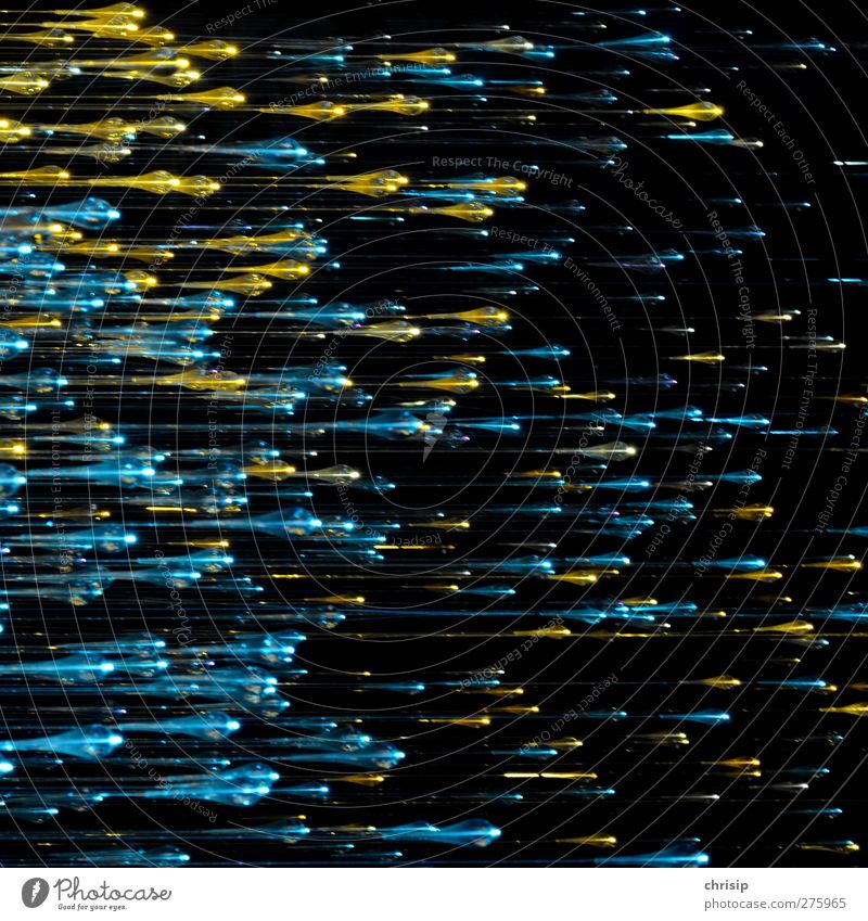 Viruses on the run II Time machine Science & Research Advancement Future Art Environment Stars Speed Blue Gold Black Turquoise Meteor Particle accelerator