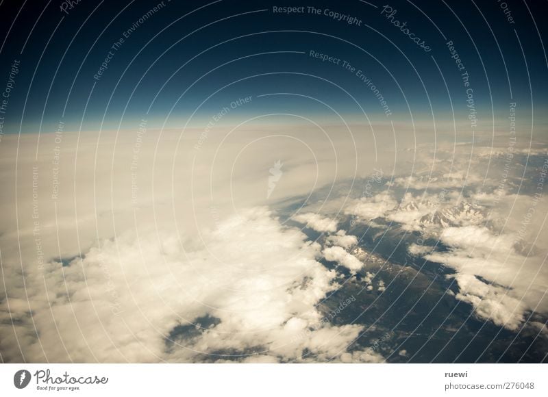 The last picture of the holiday Vacation & Travel Tourism Far-off places Freedom Aviation Environment Nature Earth Air Sky Clouds Horizon Summer Weather Flying