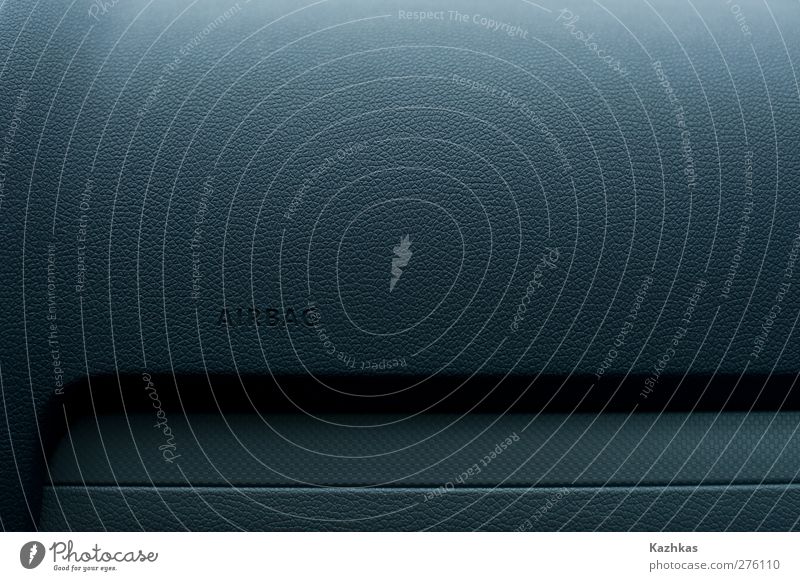 airbag Transport Passenger traffic Motoring Vehicle Car safety Gray Protection Airbag safety in the car Colour photo Interior shot Close-up Detail
