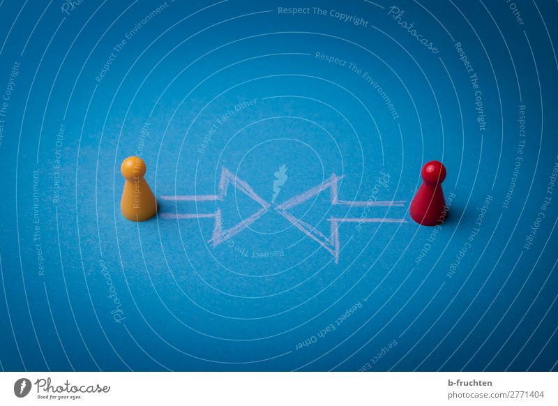 togetherness Toys Plastic Sign Arrow Network Select Observe Movement To talk Communicate Blue Yellow Center point Lanes & trails Direction Meeting point