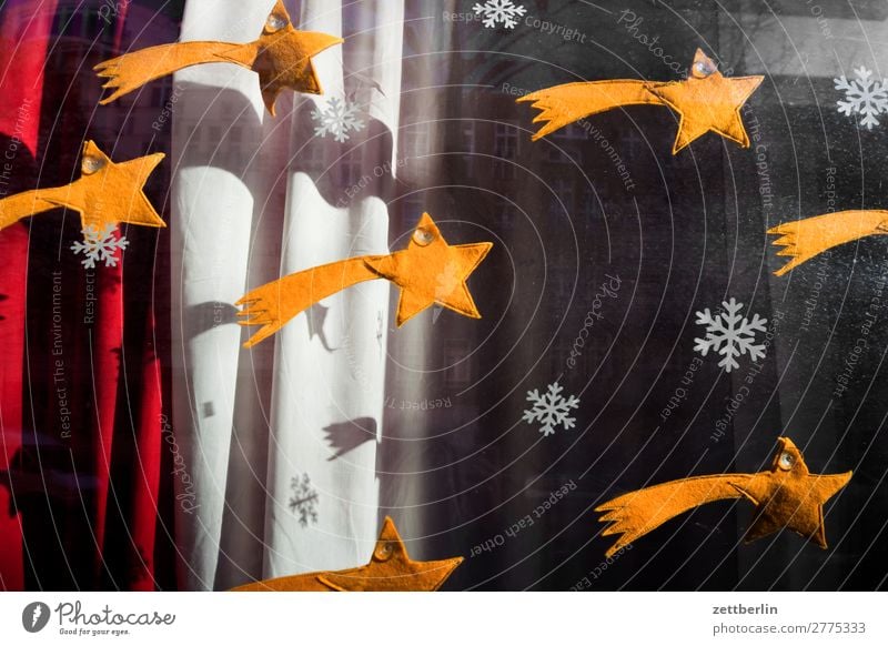 falling star Christmas & Advent Decoration Curtain Sky Heaven Celestial bodies and the universe Comet Shop window Star (Symbol) Meteor Desire Drape