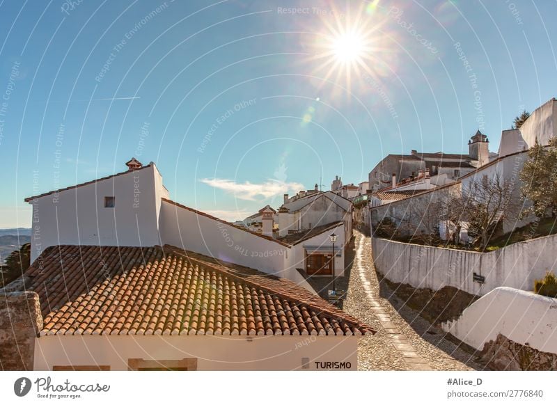 Medieval village Marvao in Alentejo Portugal Vacation & Travel Europe Village Small Town Old town House (Residential Structure) Architecture Wall (barrier)