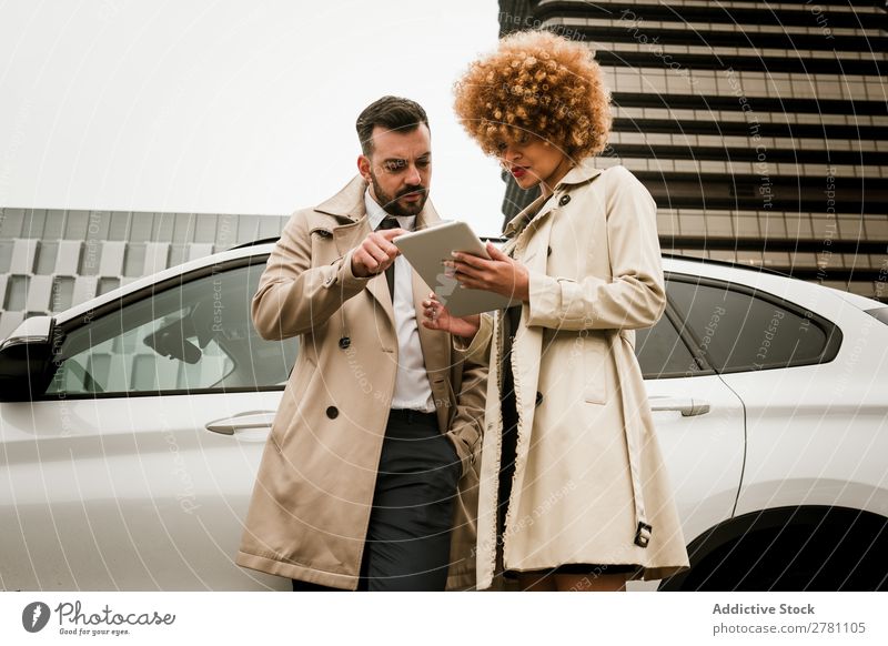 Stylish couple with a tablet Couple Adults Style Beautiful Together handsome pretty Happiness boyfriend girlfriend Relationship romantic Fashion Romance Lovers