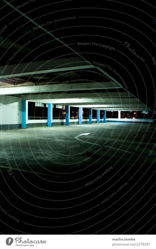 multi-storey car park Wellington New Zealand Downtown Deserted Parking garage Wall (barrier) Wall (building) Authentic Exceptional Threat Dirty Dark Simple