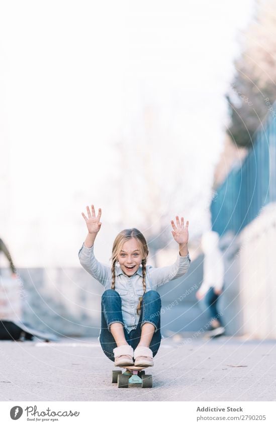 Kid playing with skateboard Pilot Intellect Child Playing imagine Smoke Joy Sky Boy (child) Jet Retro Freedom Caucasian Running Street Speed Small School