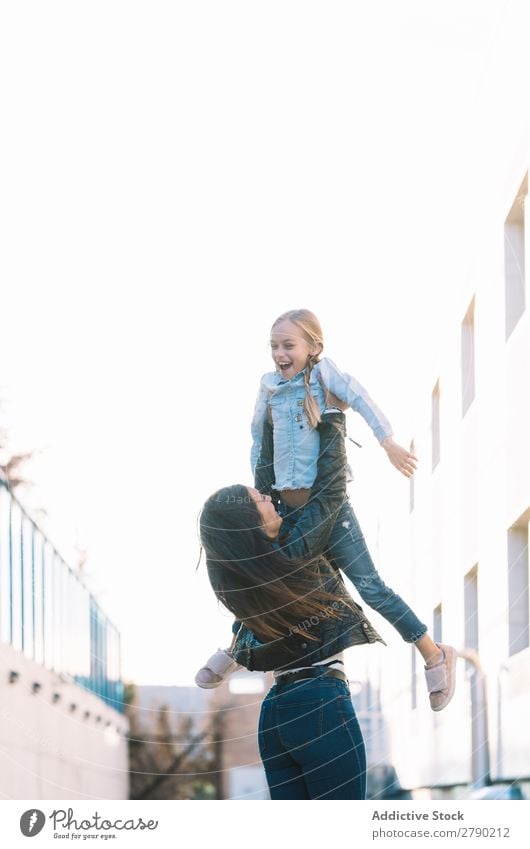 Young sisters playing 2 Spring Emotions Hold Child Relationship Playing Joy Girl Love Happiness Freedom Running Beautiful Youth (Young adults) Infancy