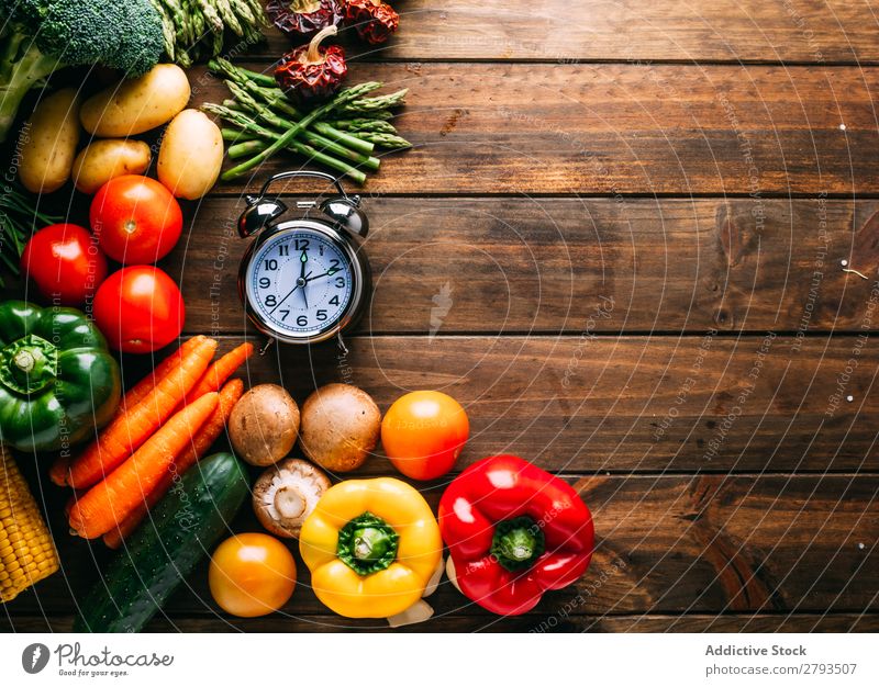 Cooking ingredients and utensils on table Ingredients Vegetable Oil Table Food Kitchen assorted Fresh Organic Natural Vegan diet Pepper Broccoli Carrot