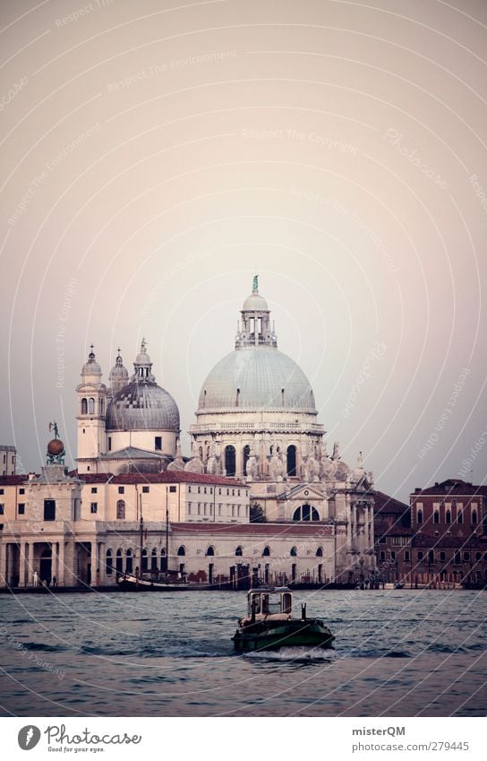 Goes Down. Art Esthetic Calm Idyll Dreamily Venice Tourism Cathedral Veneto Domed roof Historic Tourist Attraction Vacation & Travel Travel photography