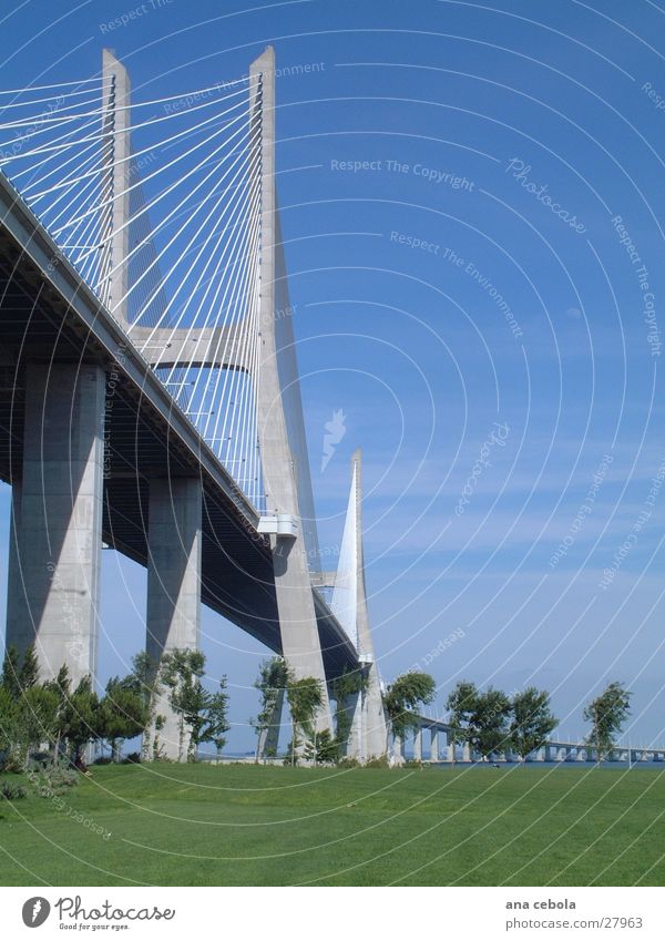 lisbon bridge 2 Lisbon Really Architecture Bridge Modern Sky